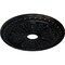 Ekena Millwork Bristol Ceiling Medallion (Fits Canopies up to 3 7/8"), 23 1/2"OD x 3 7/8"ID x 1"P, Jet Black CM23BIBLF - alternate 2